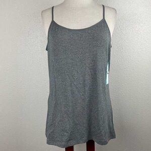 Classic Grey Spaghetti-Strap Camisole